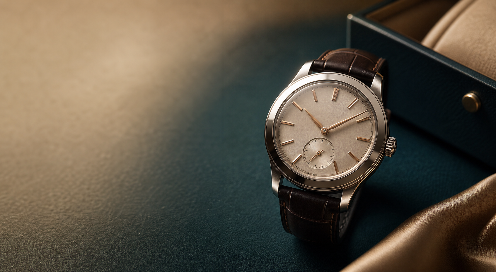 Generic luxury watch on a premium surface